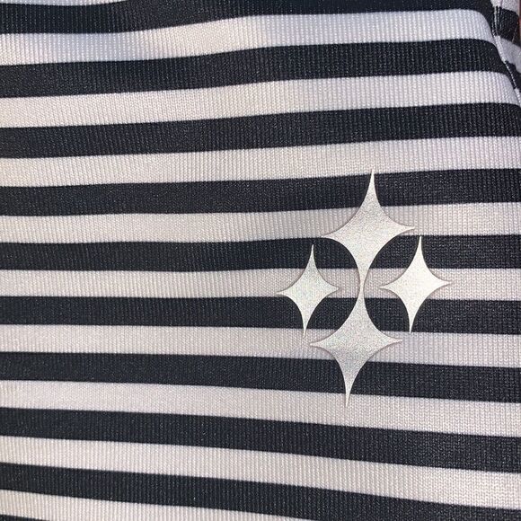 EUC WOMEN’S JOFIT SMALL BLACK & WHITE STRIPED JERSEY PULLON SMALL SKORT - Picture 6 of 9